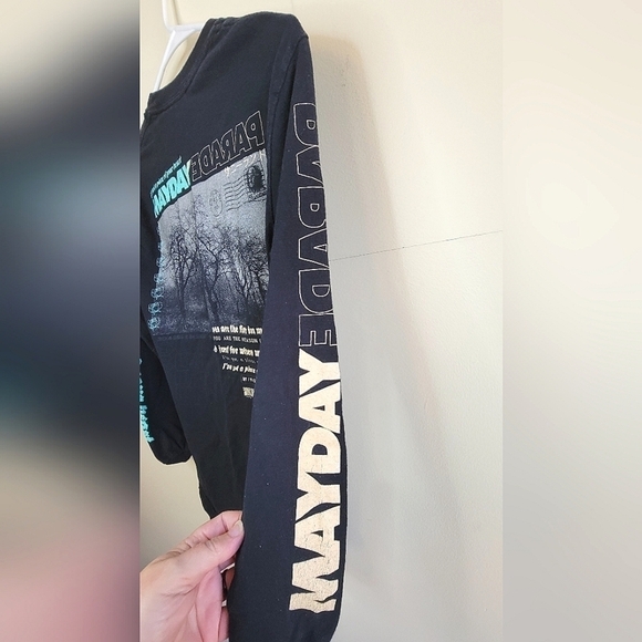 Mayday Long Sleeve Graphic Band Tee, Size Small. - Picture 3 of 4